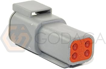 Amazon.com: 1x 4 Pin 4-way male Connector DTM Deutsch DTM04-4P w